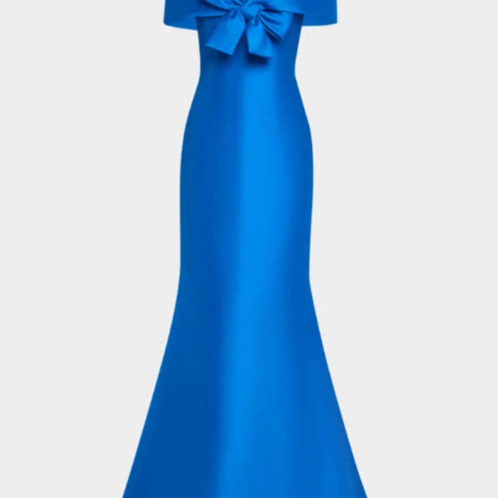 Blue Taffeta Gown